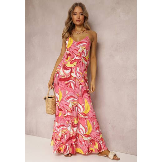 Różowa Sukienka Pyrhochis ze sklepu Renee odzież w kategorii Sukienki - zdjęcie 157069196