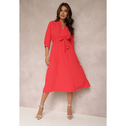Czerwona Sukienka Canopis ze sklepu Renee odzież w kategorii Sukienki - zdjęcie 157069876