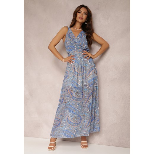 Niebieska Sukienka Noir ze sklepu Renee odzież w kategorii Sukienki - zdjęcie 157070006