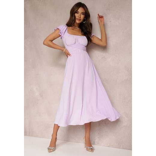 Fioletowa Sukienka Perolis ze sklepu Renee odzież w kategorii Sukienki - zdjęcie 157070586