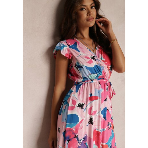 Różowa Sukienka Valolwyn Renee XS promocja Renee odzież