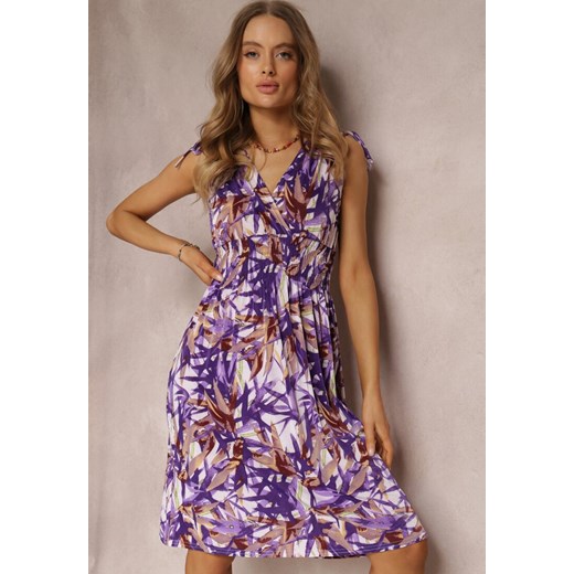 Fioletowa Sukienka Leepey ze sklepu Renee odzież w kategorii Sukienki - zdjęcie 157071018