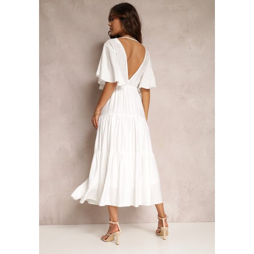 Biała Sukienka Dopley ze sklepu Renee odzież w kategorii Sukienki - zdjęcie 157071095