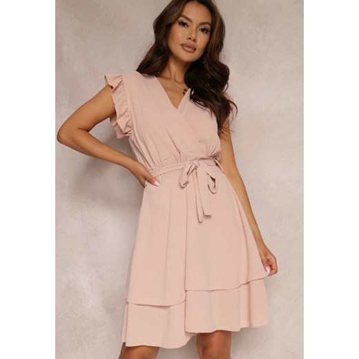 Jasnoróżowa Sukienka Tarf ze sklepu Renee odzież w kategorii Sukienki - zdjęcie 157071798