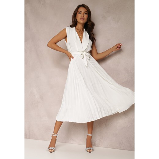Biała Sukienka Volantis ze sklepu Renee odzież w kategorii Sukienki - zdjęcie 157071828