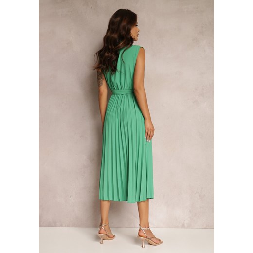 Zielona Sukienka Volantis Renee S okazyjna cena Renee odzież
