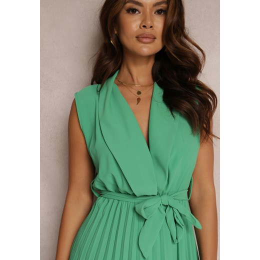 Zielona Sukienka Volantis Renee S wyprzedaż Renee odzież