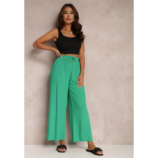 Zielone Spodnie Karrill ze sklepu Renee odzież w kategorii Spodnie damskie - zdjęcie 157072478