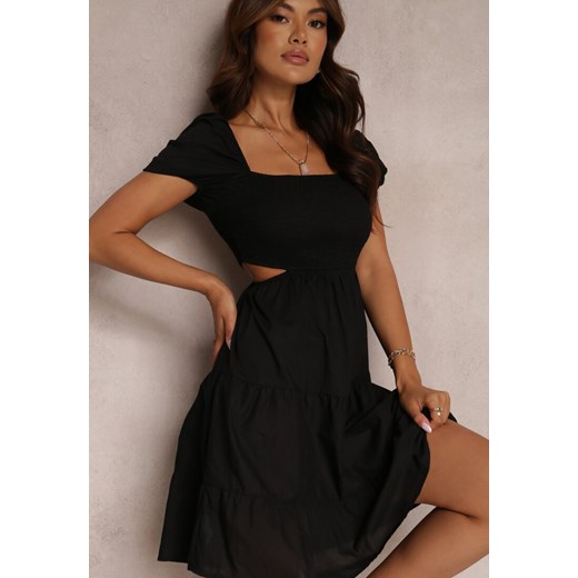 Czarna Sukienka Bawełniana Fjellon Renee M promocja Renee odzież