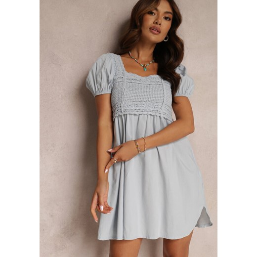 Jasnoniebieska Sukienka Bawełniana Xysnea ze sklepu Renee odzież w kategorii Sukienki - zdjęcie 157073616