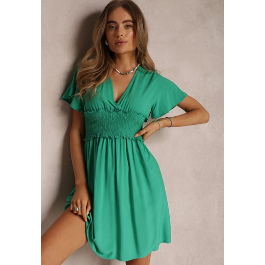 Zielona Sukienka z Wiskozy Rukhsar ze sklepu Renee odzież w kategorii Sukienki - zdjęcie 157074007