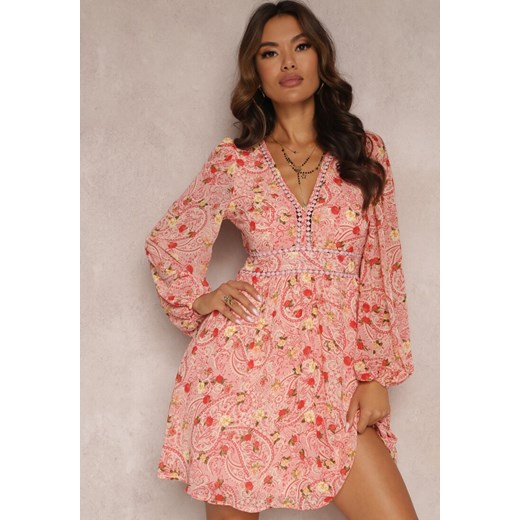Różowa Sukienka Phineina ze sklepu Renee odzież w kategorii Sukienki - zdjęcie 157075217