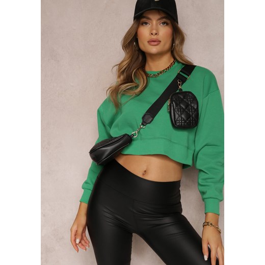 Zielona Bluza Oversize Khadimat ze sklepu Renee odzież w kategorii Bluzy damskie - zdjęcie 157076077