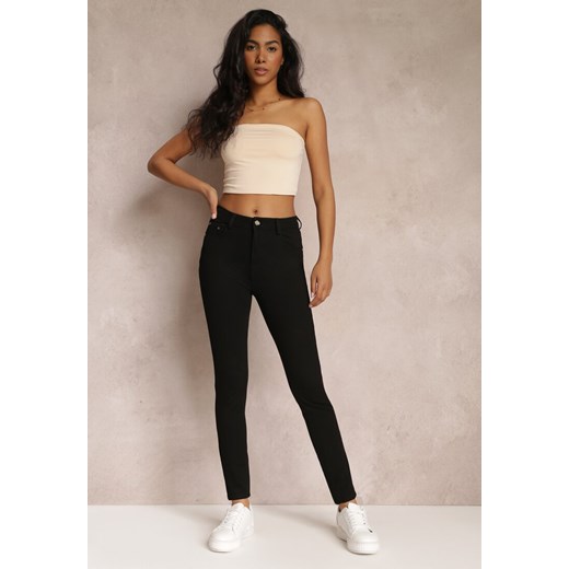 Czarne Spodnie Skinny Jeriel ze sklepu Renee odzież w kategorii Spodnie damskie - zdjęcie 157076366