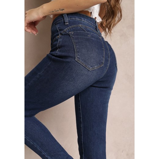 Granatowe jeansy damskie Renee 
