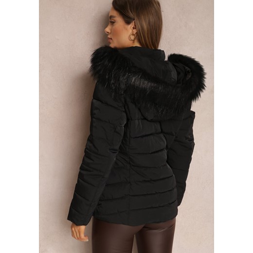 Kurtka damska Renee casual czarna z kapturem 