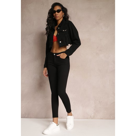 Czarne Jeansy Skinny z Efektem Push Up Karinali ze sklepu Renee odzież w kategorii Jeansy damskie - zdjęcie 157087898