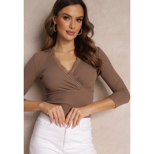 Bluzka damska Renee casual z dekoltem w serek