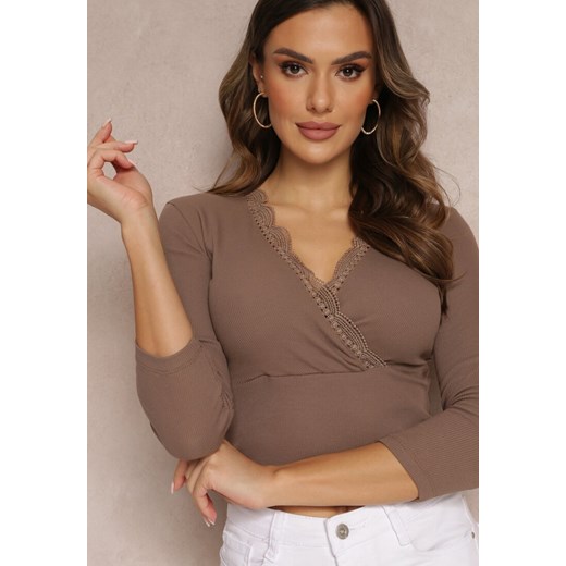 Bluzka damska Renee z dekoltem w serek casual