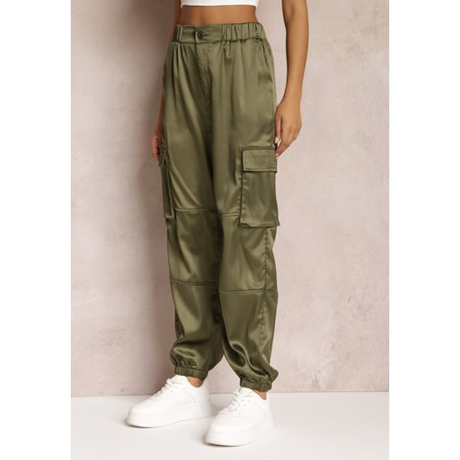Spodnie damskie Renee w militarnym stylu 