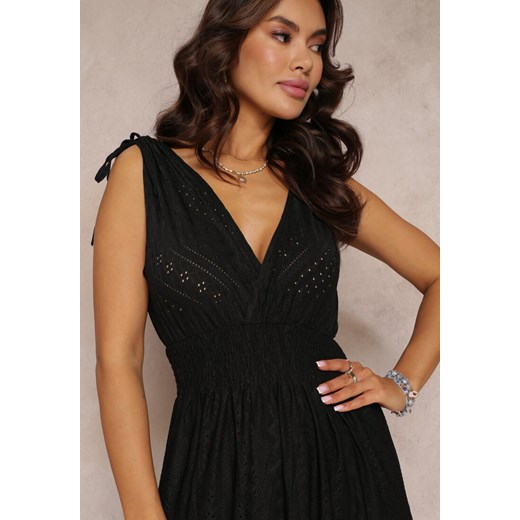 Sukienka Renee z krótkimi rękawami elegancka maxi 