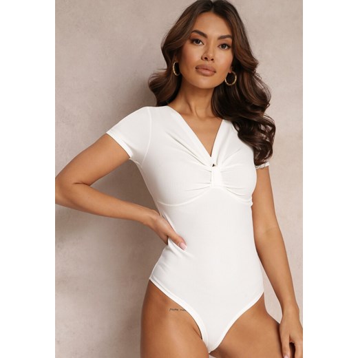 Białe Body Apolenia ze sklepu Renee odzież w kategorii Bluzki damskie - zdjęcie 157111565