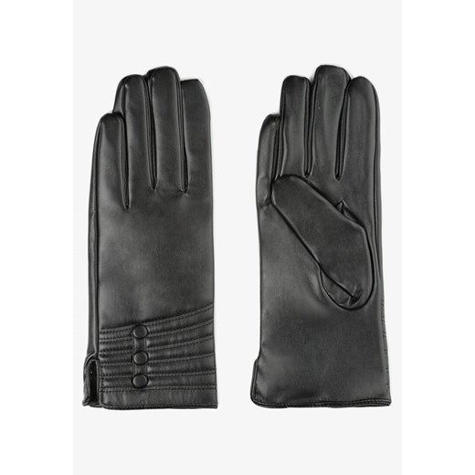 Czarne Rękawiczki Relfi ze sklepu Renee odzież w kategorii Rękawiczki damskie - zdjęcie 157115048