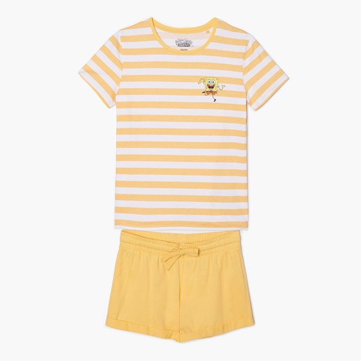 Cropp - Krótka piżama SpongeBob - Żółty Cropp L Cropp