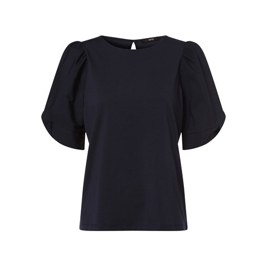 Esprit Collection T-shirt damski Kobiety Bawełna granatowy jednolity S vangraaf