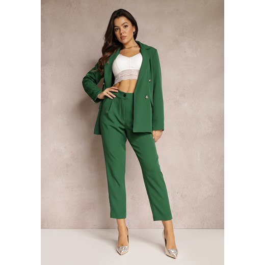 Zielone Spodnie Cygaretki Zalko ze sklepu Renee odzież w kategorii Spodnie damskie - zdjęcie 157122119