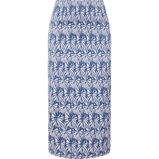 Stretch-jacquard pencil skirt net-a-porter niebieski spódnica