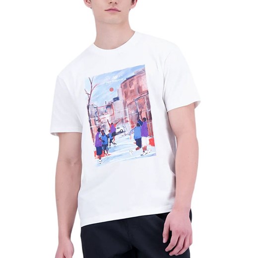 Koszulka New Balance MT31583SST - biała ze sklepu streetstyle24.pl w kategorii T-shirty męskie - zdjęcie 157129686