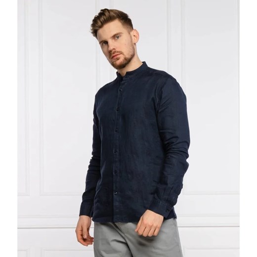 HUGO Lniana koszula Elvorini | Extra slim fit L okazyjna cena Gomez Fashion Store