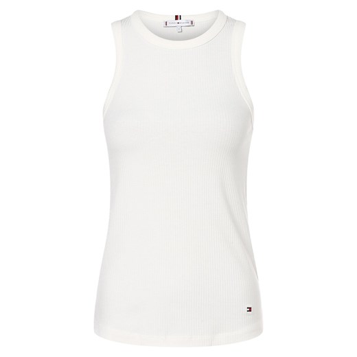 Tommy Hilfiger Top damski Kobiety wiskoza écru jednolity ze sklepu vangraaf w kategorii Bluzki damskie - zdjęcie 157139915