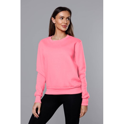 Bluza dresowa damska ze ściągaczami jasno-różowa (w01-20) ze sklepu goodlookin.pl w kategorii Bluzy damskie - zdjęcie 157141577