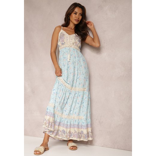 Jasnoniebieska Sukienka Fjorrit ze sklepu Renee odzież w kategorii Sukienki - zdjęcie 157143739