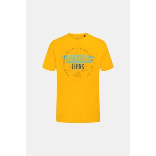 OKLAHOMA JEANS T-shirt - Żółty - Mężczyzna - 3XL(3XL) Oklahoma Jeans L (L) Halfprice