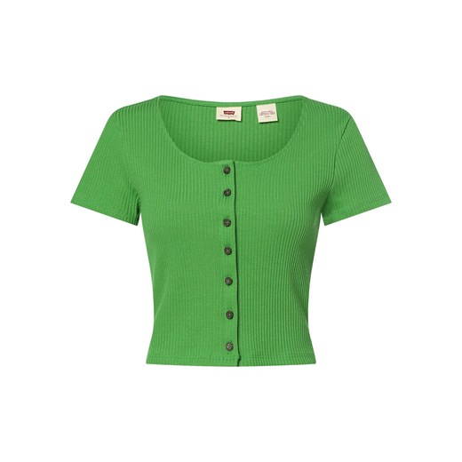 Levi's T-shirt damski Kobiety Bawełna zielony jednolity ze sklepu vangraaf w kategorii Bluzki damskie - zdjęcie 157149105