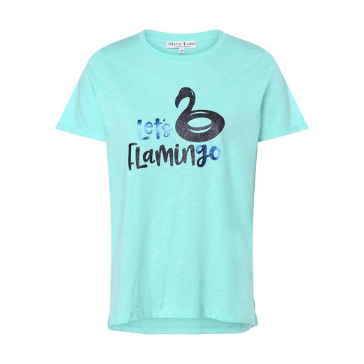 Marie Lund T-shirt damski Kobiety Bawełna turkusowy nadruk ze sklepu vangraaf w kategorii Bluzki damskie - zdjęcie 157149158