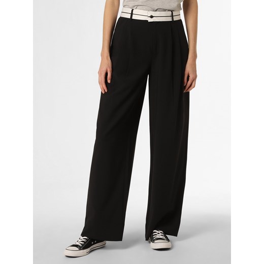 mbyM Spodnie Kobiety czarny jednolity ze sklepu vangraaf w kategorii Spodnie damskie - zdjęcie 157149217