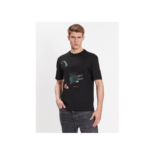 Lacoste T-Shirt TH8462 Czarny Regular Fit Lacoste 7 MODIVO