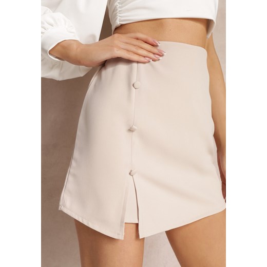 Beżowe Szorty Imitujące Spódnice Isonee Renee XL okazja Renee odzież