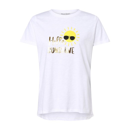 Marie Lund T-shirt damski Kobiety Bawełna biały nadruk ze sklepu vangraaf w kategorii Bluzki damskie - zdjęcie 157237616