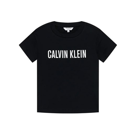 Calvin Klein Swimwear T-Shirt G80G800405 Czarny Regular Fit 12_14Y MODIVO wyprzedaż