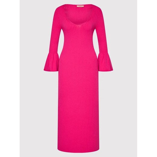TWINSET Sukienka dzianinowa 212TP3115 Różowy Slim Fit Twinset XL okazja MODIVO