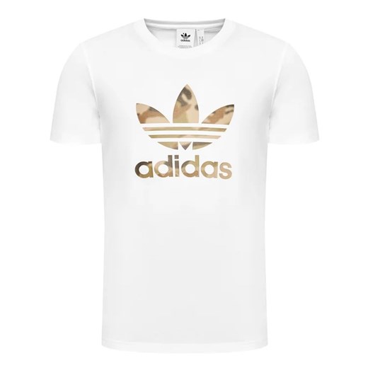 adidas T-Shirt Camo Trefoil Tee GN1855 Biały Regular Fit S MODIVO wyprzedaż