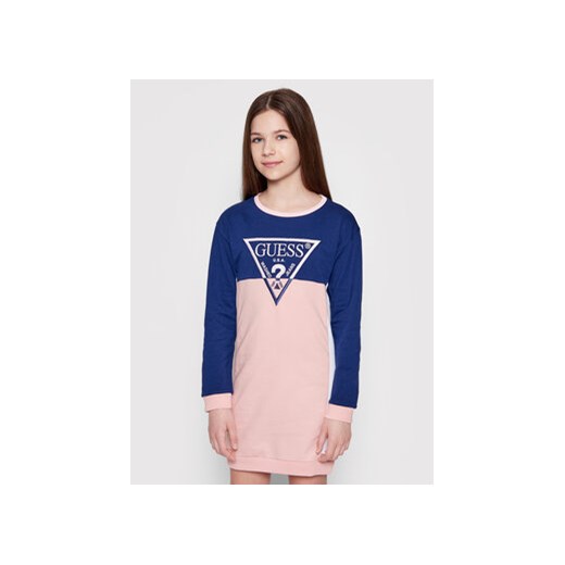 Guess Sukienka codzienna J1RK00 KA6R0 Różowy Regular Fit Guess 12Y MODIVO
