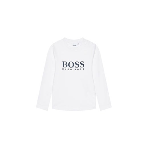 Boss Bluzka J05P10 S Biały Regular Fit 2Y okazyjna cena MODIVO