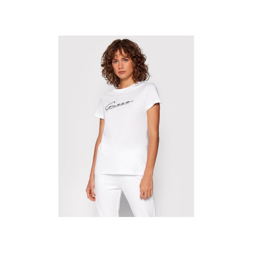 Guess T-Shirt Amelia O1BA08 K8HM0 Biały Regular Fit Guess XS okazja MODIVO