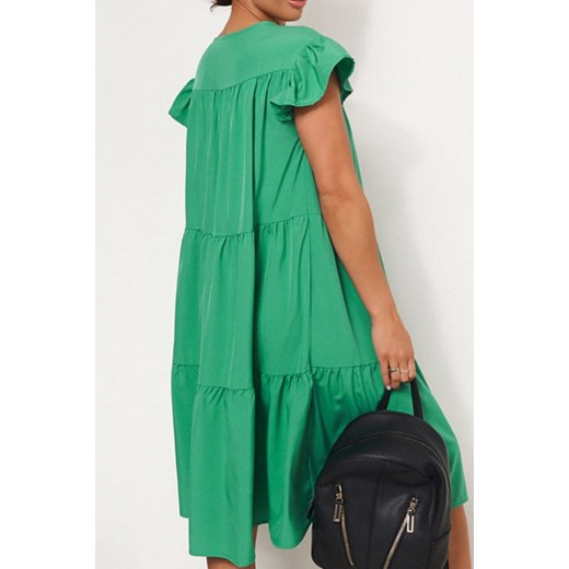 Sukienka MERANDA GREEN XL wyprzedaż Ivet Shop